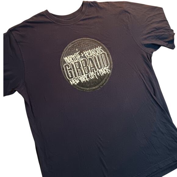 Marithe Francois Girbaud Vintage Tee 2XL Dark Blue Fade New York Paris Street - Picture 1 of 12